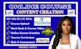 create online course content for ebook online course creation course content
