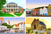 draw house building illustration, construction, architecture, skyline vector art