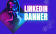 professional linkedin banner design and custom  header