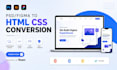 convert psd to html and figma to html with responsive design using tailwind css