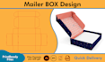 do subscription box design, mailer box with 3d mockup
