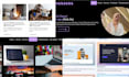 be front end developer react js HTML CSS custom website landing page