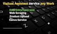 be assistant for canva, data entry, data mining, copy paste