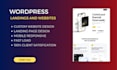 create a responsive wordpress website or landing page with elementor pro
