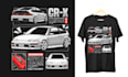 create magazine style car t shirt illustrations