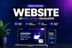 build custom website as full stack website developer, website development