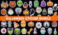 create halloween sticker bundle