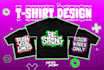 create rap graffiti typography tshirt design with ai