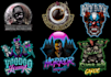 design horror scary logo