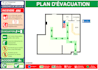 draw evacuation plan, escape route maps, fire safety diagram