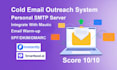 set up instantly ai and SMTP server for cold email marketing system