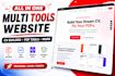 build PDF tools, ai saas tools website with easy adsense approval