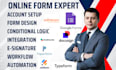 create involve me pointerpro paperform docusign typeform jotform google forms