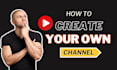 create and setup youtube channel with logo, banner, SEO