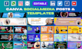 design all social media posts with canva