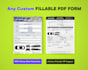 create fillable PDF form, questionnaire, intake, order form design