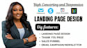 design getresponse, clickfunnel, systeme io landing page, sales funnel