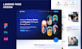 do clean professional web landing page UI UX design figma