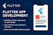 make a simple app using flutter