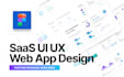 do admin dashboard UI UX design, figma saas web app design