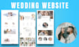 create your wedding website and wedding invitation website