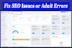 fix semrush, search console, ahref, moz, technical seo audit errors or issues