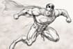 draw superhero action comic