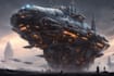 draw sci fi art and spaceship design