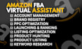 be your expert amazon fba virtual assistant, amazon store manager