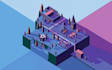 draw a unique vector or isometric map