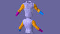 3d realistic armor, 3d model, cosplay and props for printing