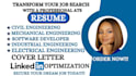 write an engineering, civil, mechanical, software developer, industrial resume