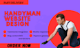 design handyman website handyman landing page build construction website