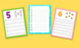 design tracing numbers worksheets and booklets