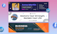 create linkedin banner fb banner and signboard design