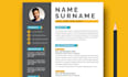 build professional resume design and CV layout