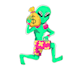 drawing cute fictional alien cartoon characters