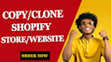 clone shopify store duplicate website redesign copy shopify website