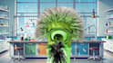 make mad scientist laboratory 3d logo reveal animation