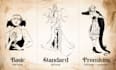 draw your dnd character art in a vintage style