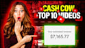 create youtube top 10 cash cow videos, cash cow faceless video editing