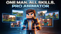 create minecraft 3d animation