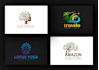 do natural, eco, landscaping, medical and health care logo