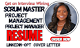 write ats compliant scrum master project management agile pmp executive resume