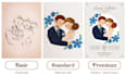 draw wedding portrait illustration