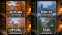 create cozy ambient rain videos with natural sounds