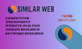 do website analysis using similarweb ahefs semrush SEO