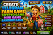 create telegram farm game crypto game mini game sandbox game