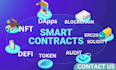 create dapps and smart contract erc20, bep20, nft, web3, solana, token creation