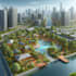 render architecture and landscape site plan design